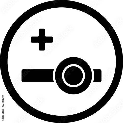 Head Mirror Glyph Black Icon