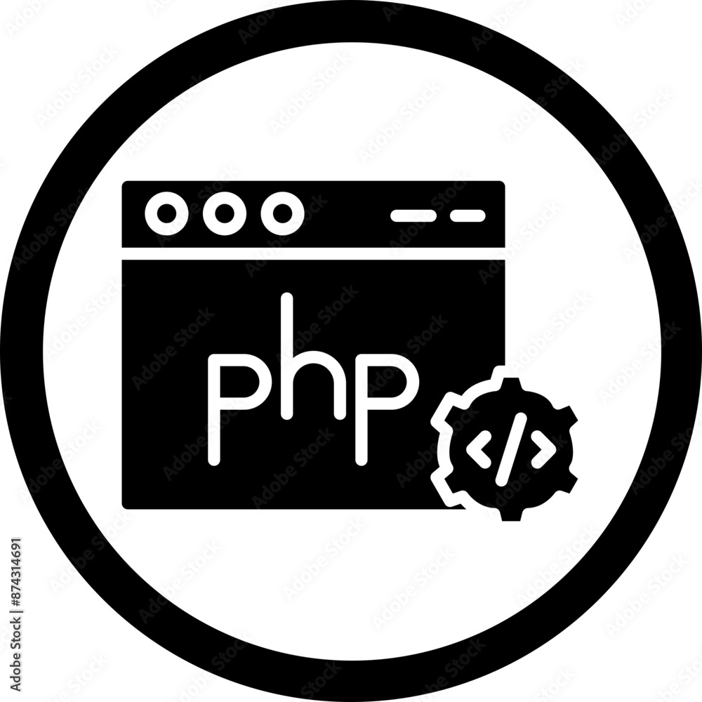 Php Glyph Black Icon Php Glyph Black Icon