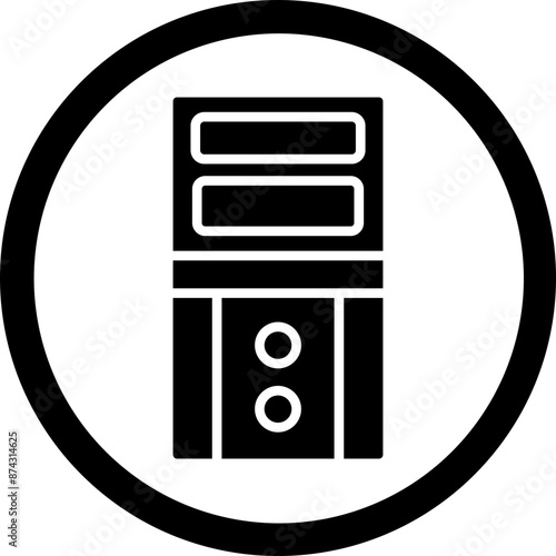 Cases Glyph Black Icon