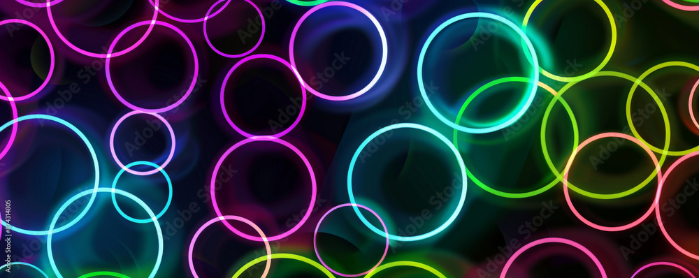 A neon background with a repeating pattern of glowing circles in neon green, blue, and purple, creating a high-energy and vibrant visual. A neon background with a repeating pattern of glowing circles in neon green, blue, and purple, creating a high-energy and vibrant visual.