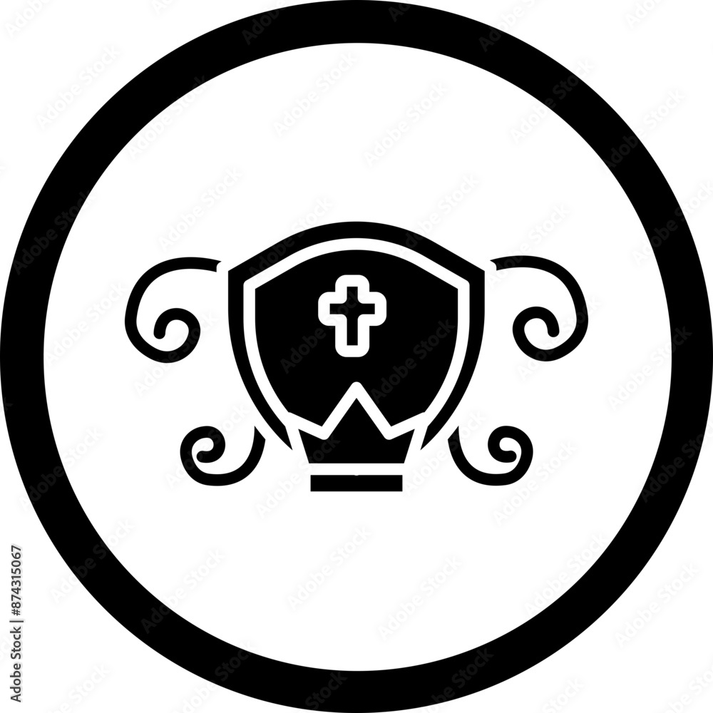 Crest Glyph Black Icon Crest Glyph Black Icon