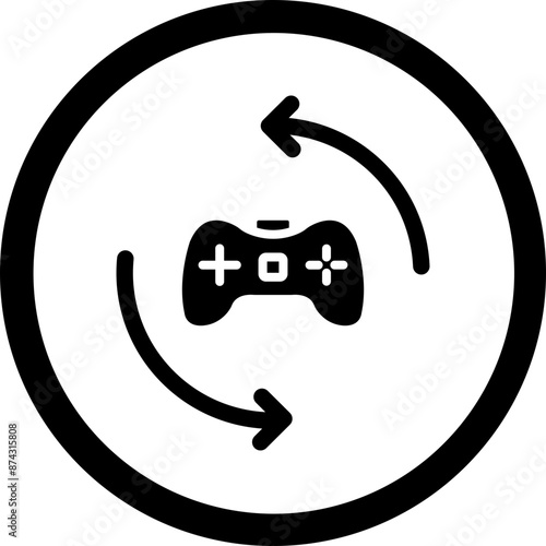 Automation Glyph Black Icon