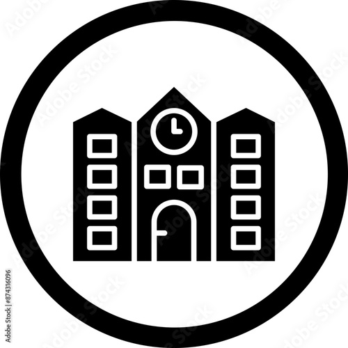 Campus Glyph Black Icon