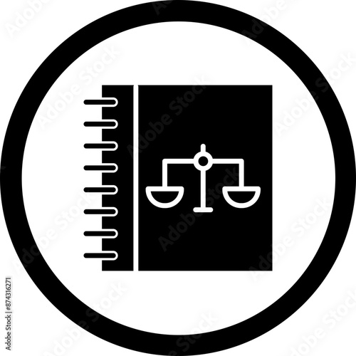 Ethics Glyph Black Icon