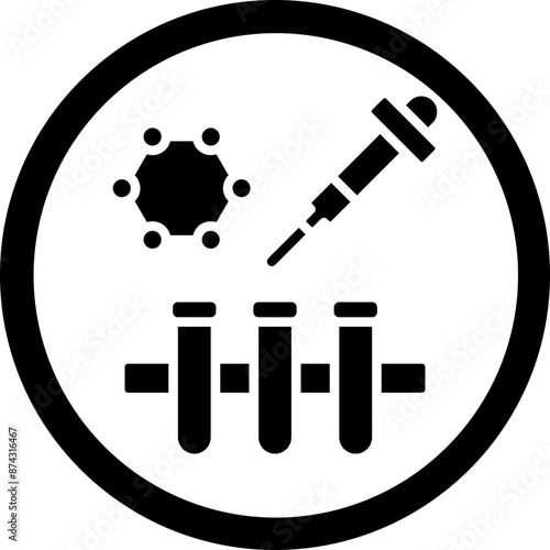 Disruption Glyph Black Icon