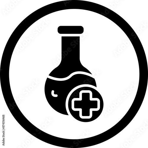 Reacher Glyph Black Icon