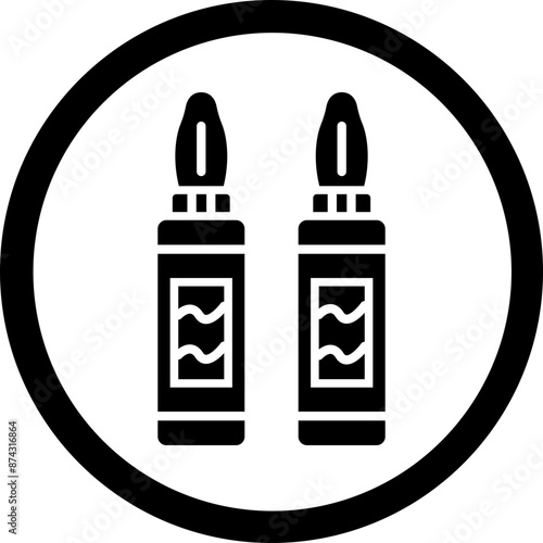 Ampoule Glyph Black Icon