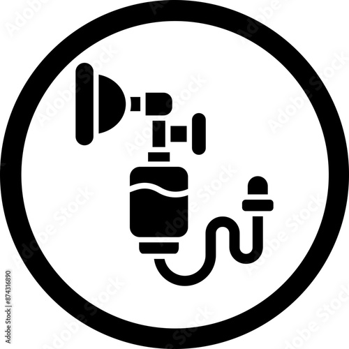 Anesthesia Glyph Black Icon