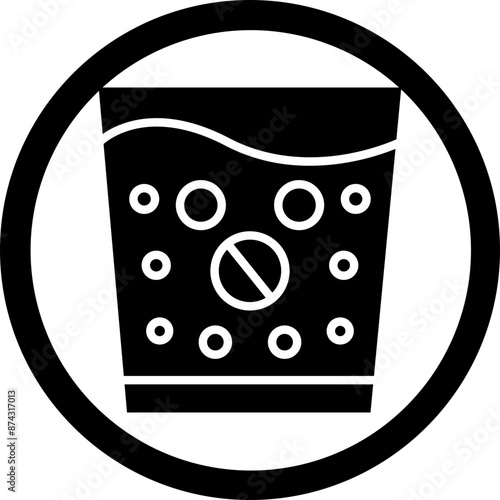Effervescent Glyph Black Icon
