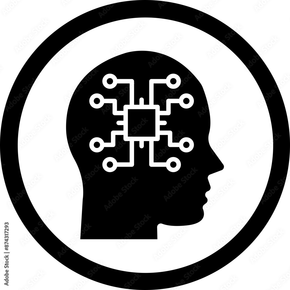 Machine Perception Glyph Black Icon Machine Perception Glyph Black Icon