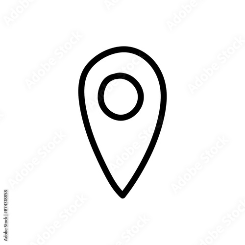 Location pin doodle icon with simple and abstract design Free Download Location pin doodle icon with simple and abstract design - GFXLoad