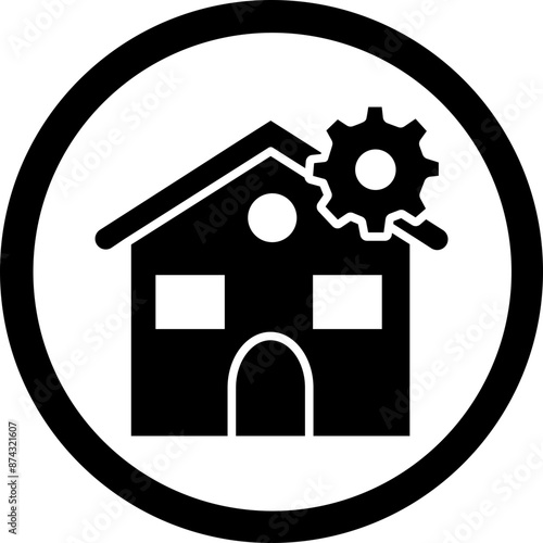 Home Glyph Black Icon