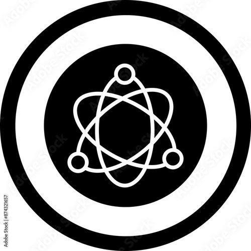 Science Fiction Glyph Black Icon