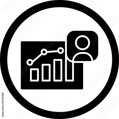 Demographic Glyph Black Icon