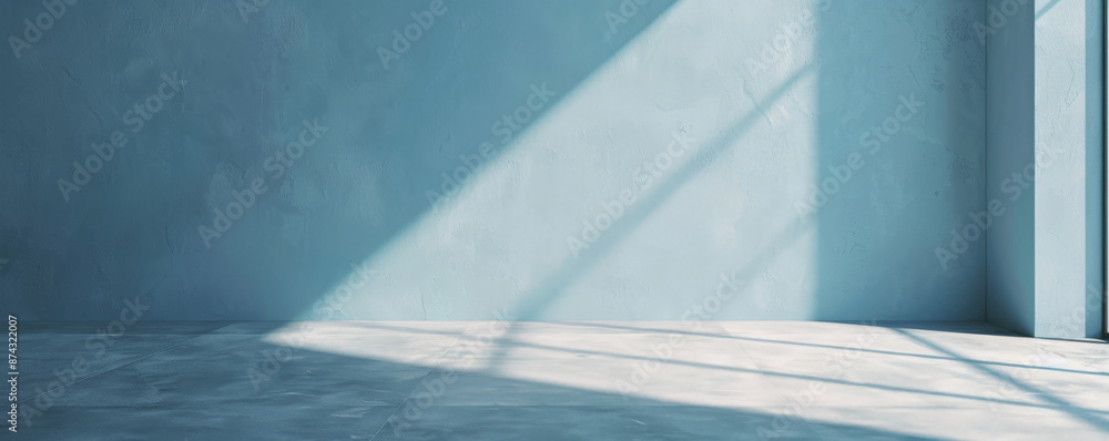 A serene image of an empty wall in light sky blue, with a smooth texture and gentle sunlight filtering in, creating a calm and peaceful backdrop. A serene image of an empty wall in light sky blue, with a smooth texture and gentle sunlight filtering in, creating a calm and peaceful backdrop.