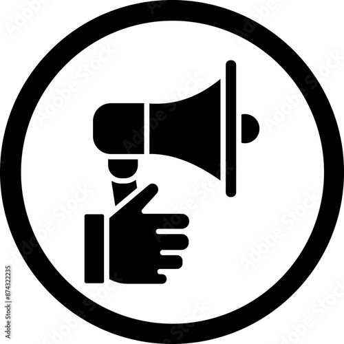 Promote Glyph Black Icon