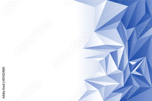 blue polygonal background vector free