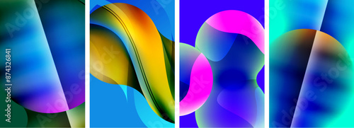 Abstract colors. Abstract backgrounds for wallpaper, business card, cover, poster, banner, brochure, header, website