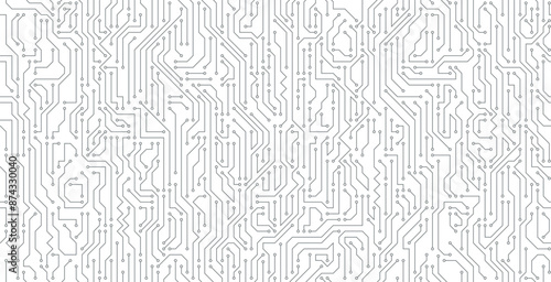 Circuit lines and seamless technological connections.