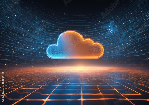 Cloud Computing Revolution: Cutting-Edge Technology for Modern Business. photo