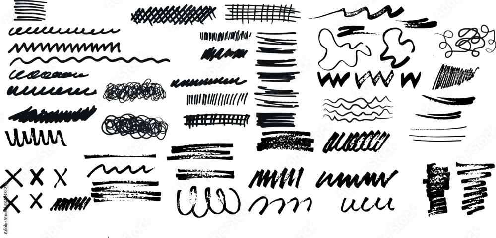 Grunge charcoal scribble stripes, emphasis arrows, handdrawn doodle bold shapes. Grunge charcoal scribble stripes, emphasis arrows, handdrawn doodle bold shapes.