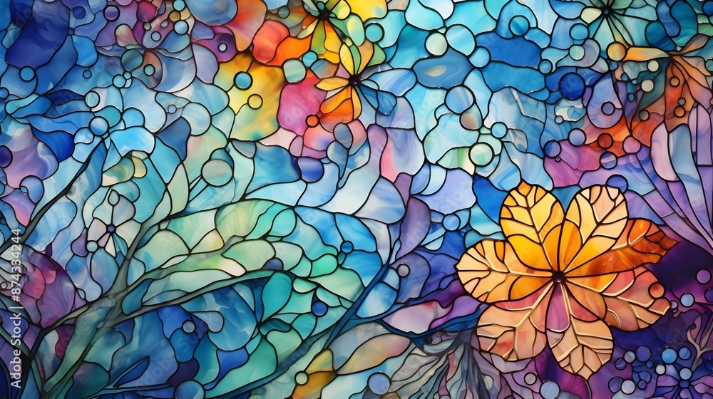 Vibrant Abstract Multicolored Psychedelic Kaleidoscopic Fluid Swirl Pattern Background Vibrant Abstract Multicolored Psychedelic Kaleidoscopic Fluid Swirl Pattern Background
