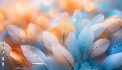 Soft pink flower petals in a close-up macro, creating an abstract floral background