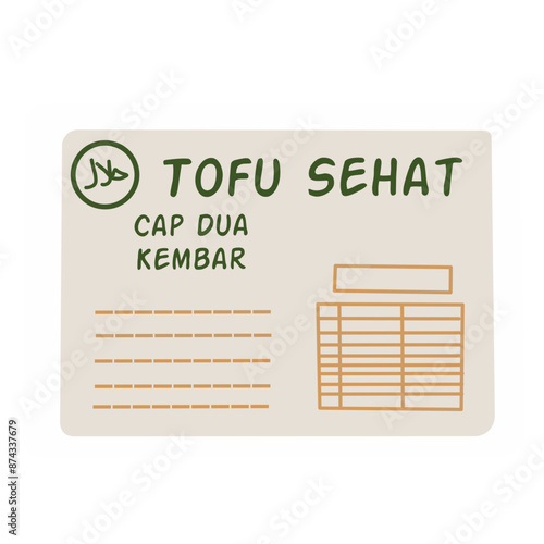 Tofu Illustration
