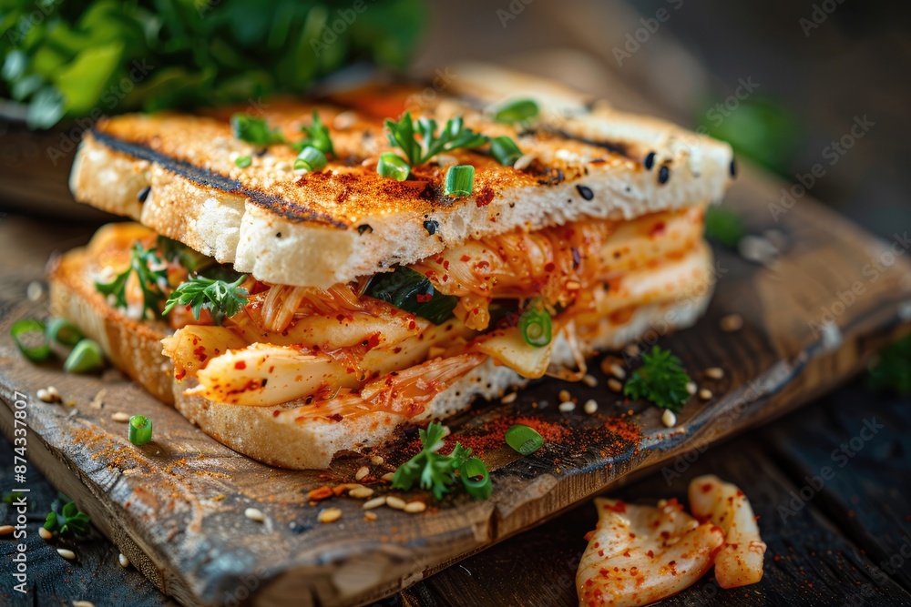 Spicy Kimchi Sandwich Delight Spicy Kimchi Sandwich Delight