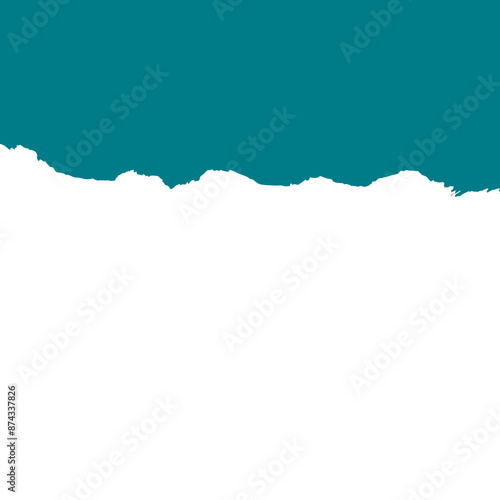 Abstract torn or ripped paper sheet. Scrapbook edge, notebook tear or blank page split vector illustration. Abstract realistic ornament or decoration torn paper for social media banner background.