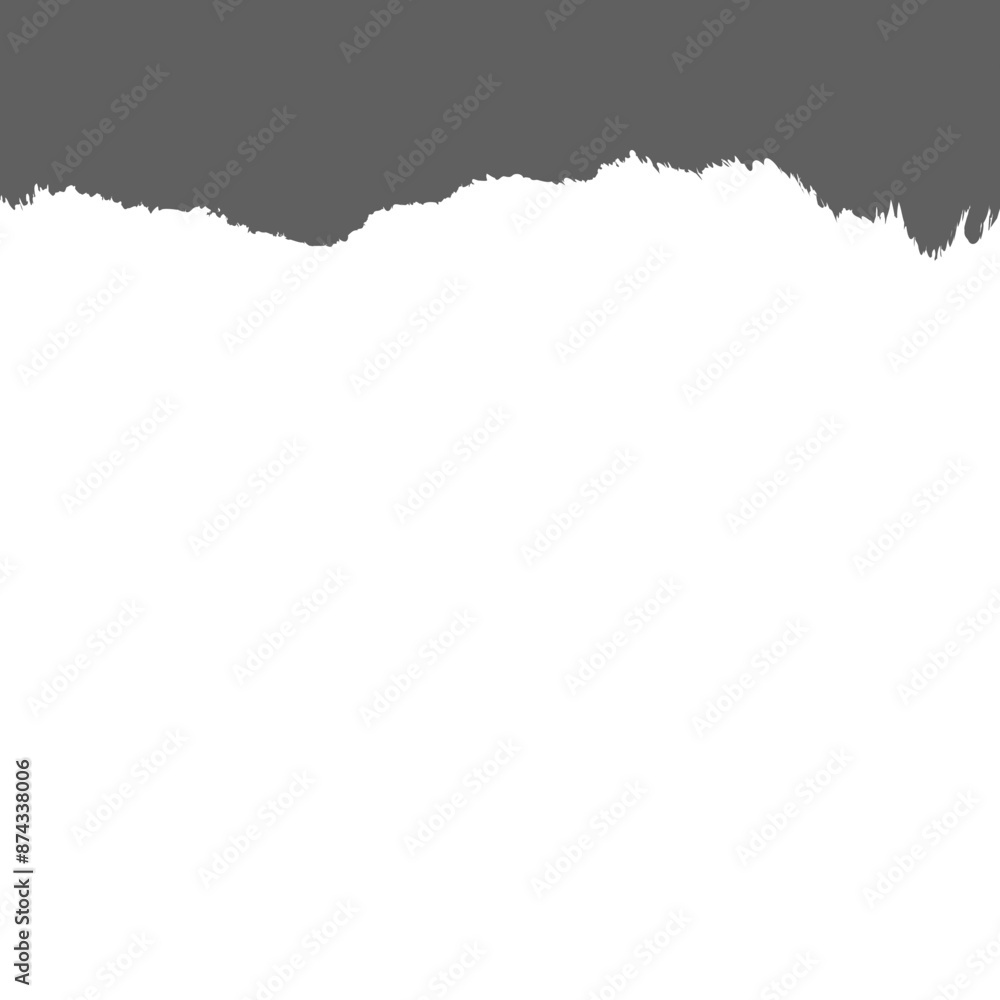 Obraz premium Horizontal torn paper edge. Ripped squared horizontal torn paper strips. Vector illustration