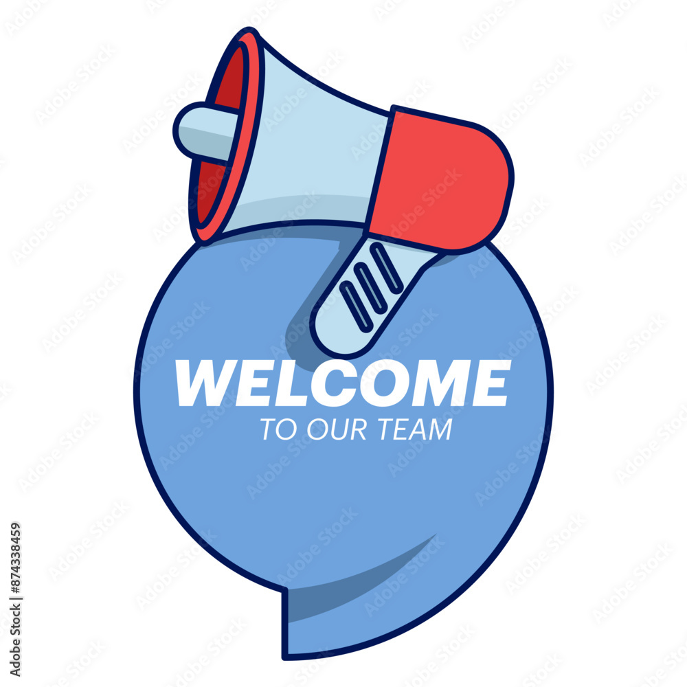 Greeting Card Template Concept Welcome To Our Team New Team Member