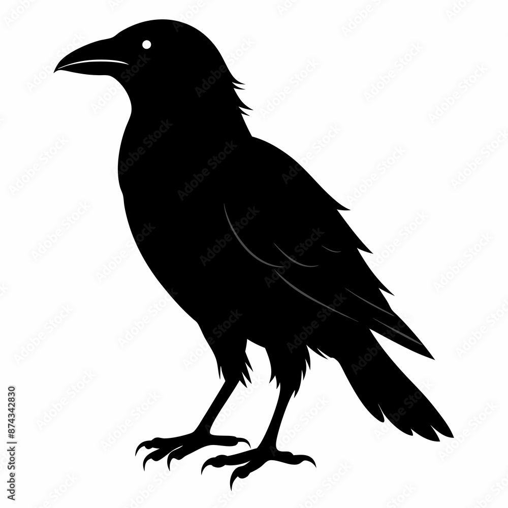 crow vector illustration, crow isolated on white, crow silhouette, crow vector art
crow vector illustration, crow isolated on white, crow silhouette, crow vector art