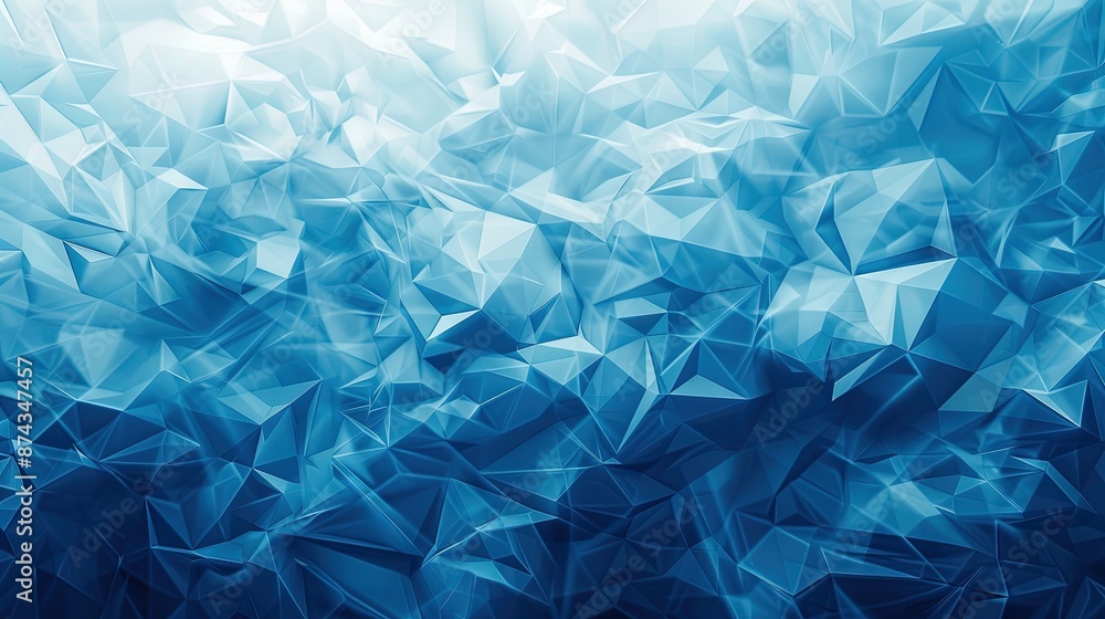 Abstract blue low poly background is forming futuristic surface Abstract blue low poly background is forming futuristic surface