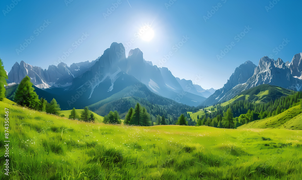 Obraz premium landscape in the mountains