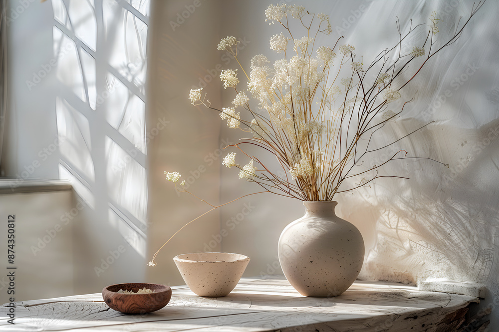 Fototapeta premium Composition nature morte zen minimaliste