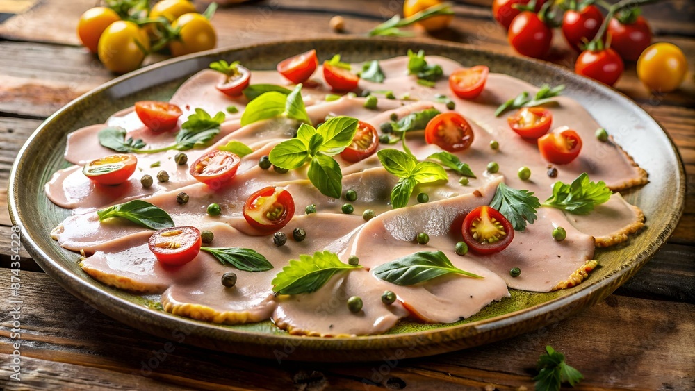 Vitello tonnato - cold, sliced veal Vitello tonnato - cold, sliced veal