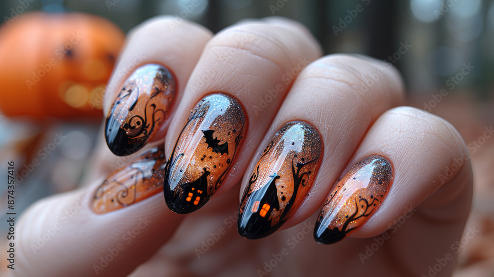 Mesmerizing manicure close-up Mesmerizing manicure close-up