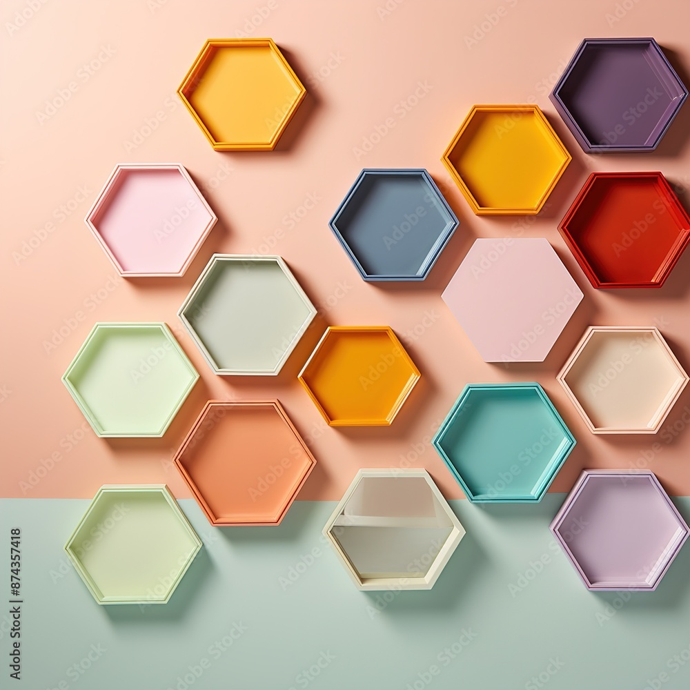 abstract background with hexagons abstract background with hexagons
