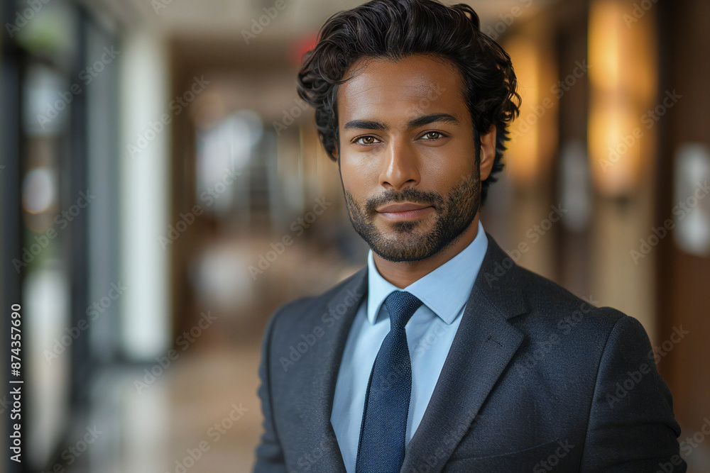 Confident Businessman Leader in Office Confident Businessman Leader in Office