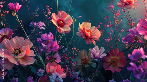 Beautiful Floral Background with Aesthetic Touch