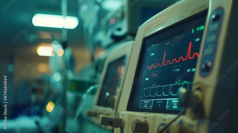 Monitoring Dashboard Displaying Critical Medical Data and Analytics Monitoring Dashboard Displaying Critical Medical Data and Analytics