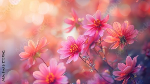 Nature's Beauty: Aesthetic Flower Background Wallpaper