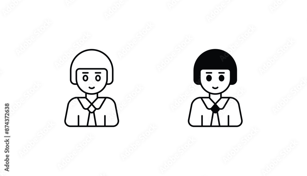 Agent icon design with white background stock illustration Agent icon design with white background stock illustration