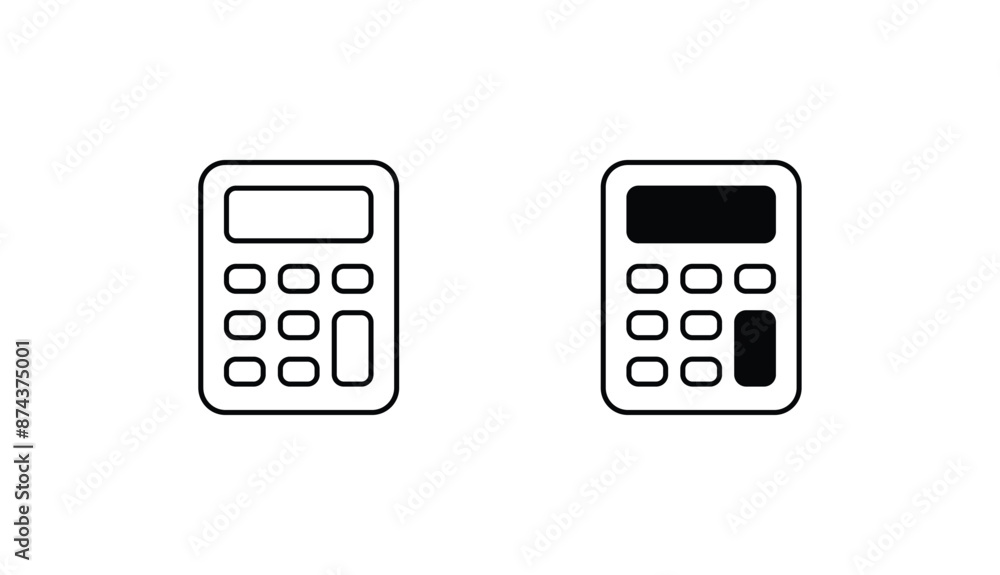 Calculater icon design with white background stock illustration Calculater icon design with white background stock illustration
