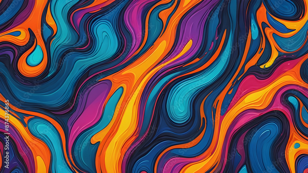 Seamless marble effect surface pattern design for print. Ebru marbling handmade art.. AI generated image, ai Seamless marble effect surface pattern design for print. Ebru marbling handmade art.. AI generated image, ai