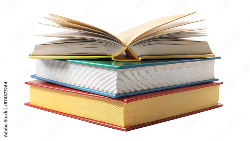 Three books stacked on top of each other Three books stacked on top of each other