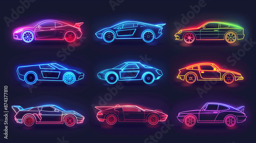 set of car  icons photo