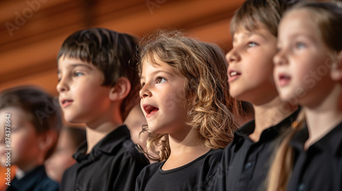 Children singing in a choir