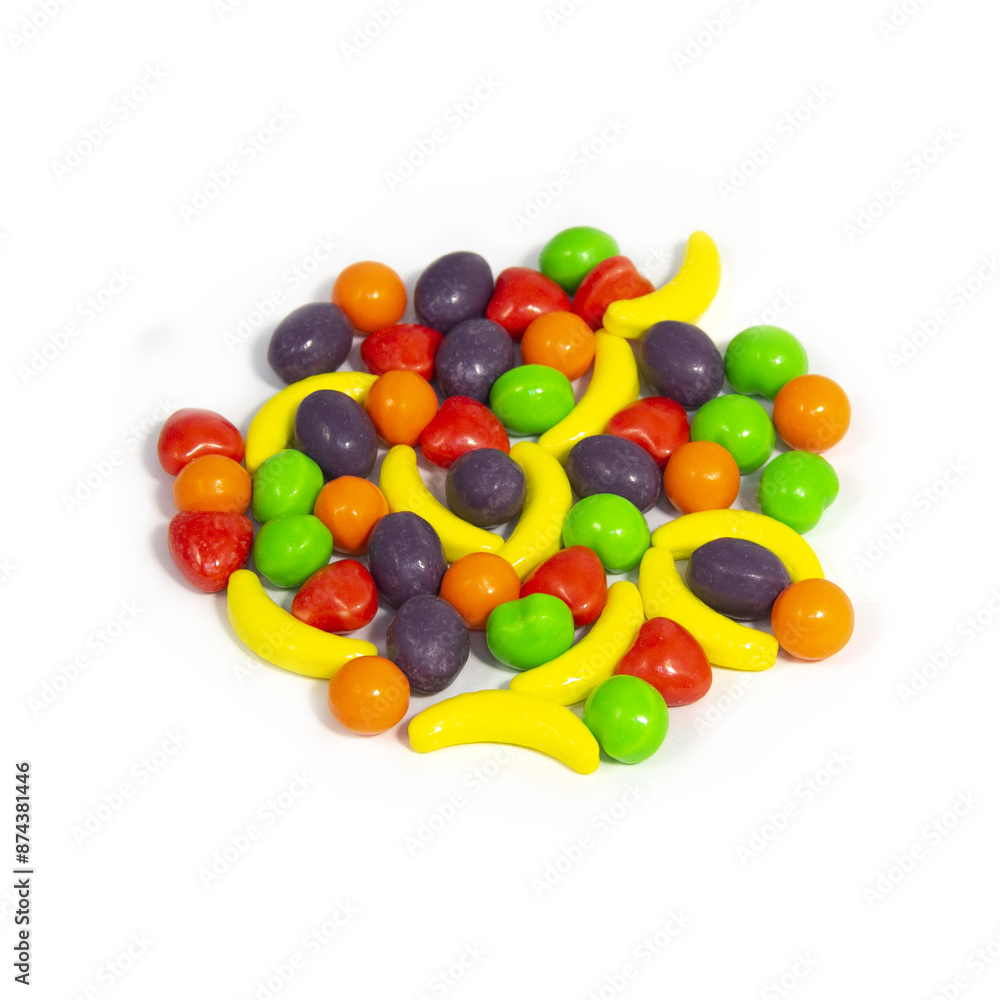 Runts Candy on a White Background Runts Candy on a White Background